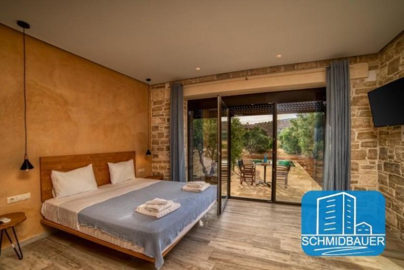 Kalamaki Kreta, Kalamaki: Komplex mit 6 Apartments, privaten Pools und herrlicher Aussicht zu verkaufen Gewerbe kaufen